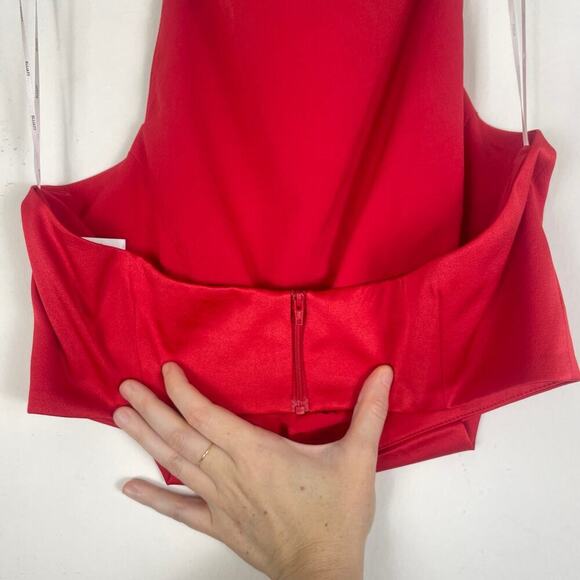ELLIATT Red Halter Blouse Backless Size Large - Picture 3 of 6